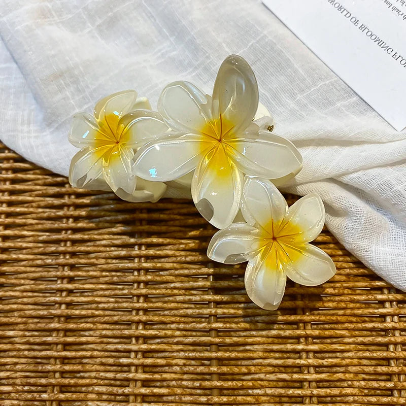 Sunflower Gradient Flower Hair Clip Secure Beach Style - Smarsty