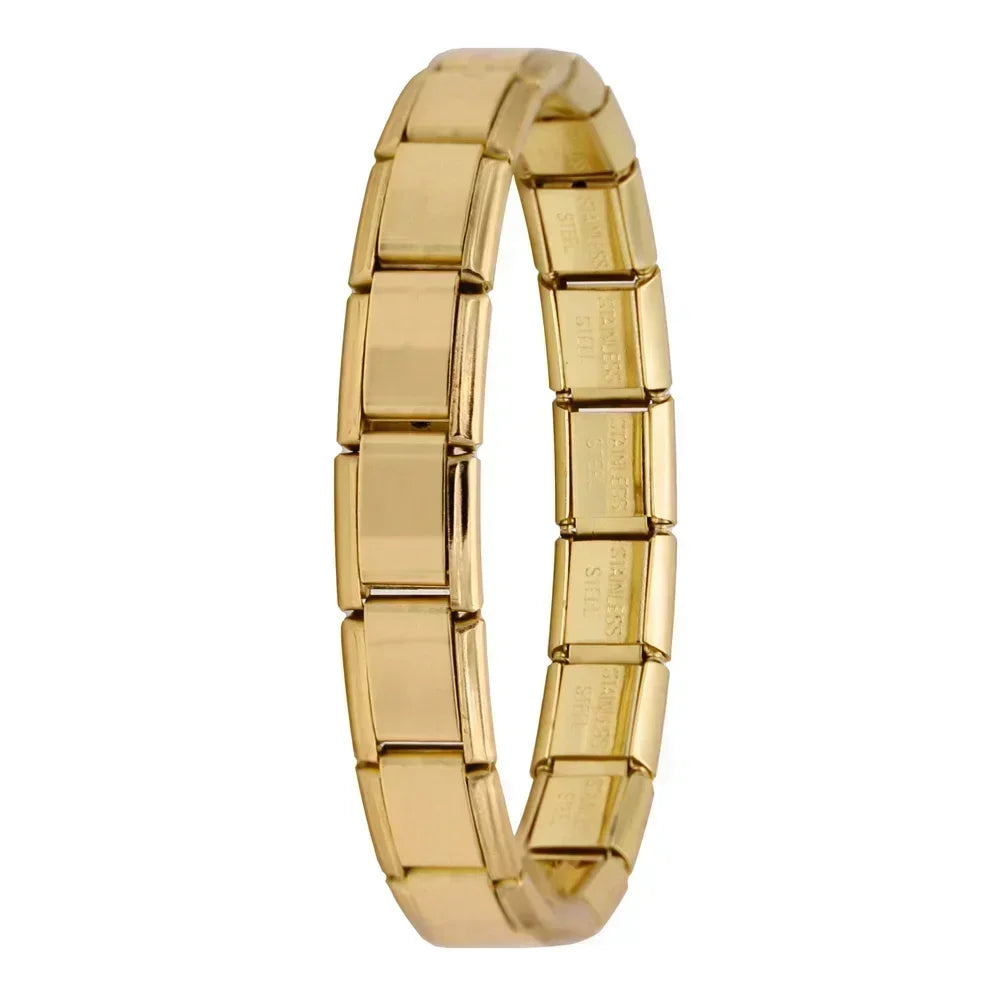 Hapiship Women's Italian Stainless Steel Charm Bracelet - Smarsty