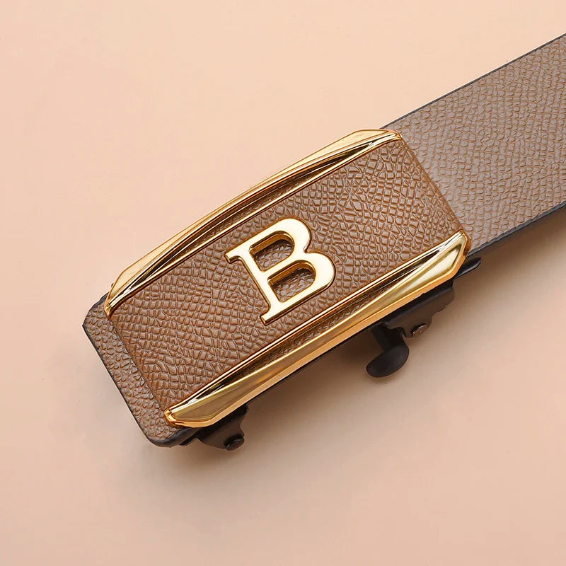 Men's Toothless Automatic Buckle Belt Casual Business Waistband - Smarsty