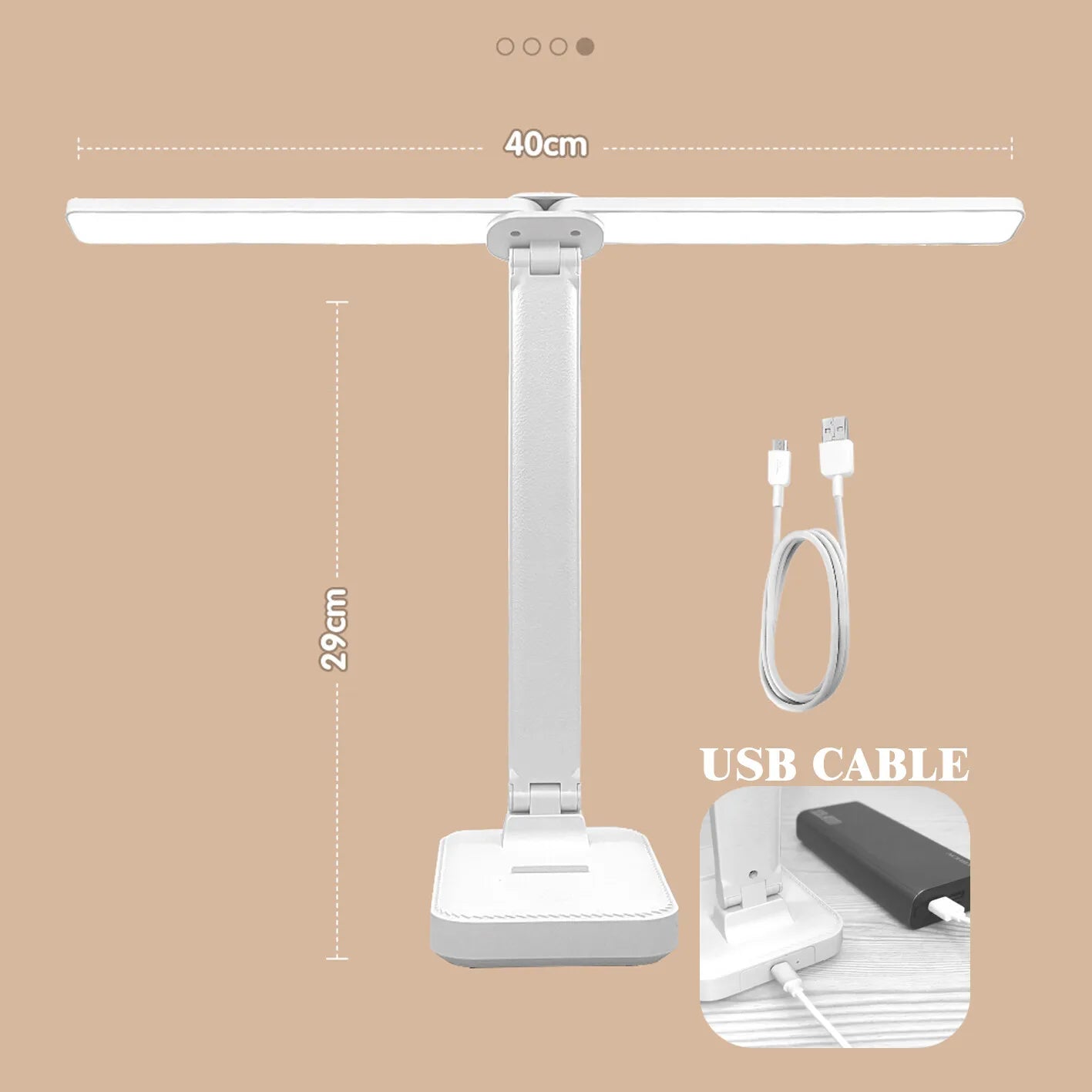 Dimmable LED Desk Lamp with Eye Protection Feature - Smarsty