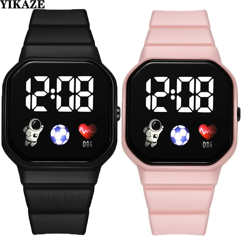 Kids Waterproof Sport Digital Watch with Silicone Strap - Smarsty