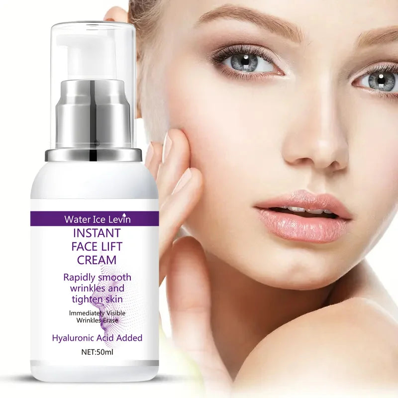 Instant face lift cream with hyaluronic acid for wrinkles. Firming solution. - Smarsty