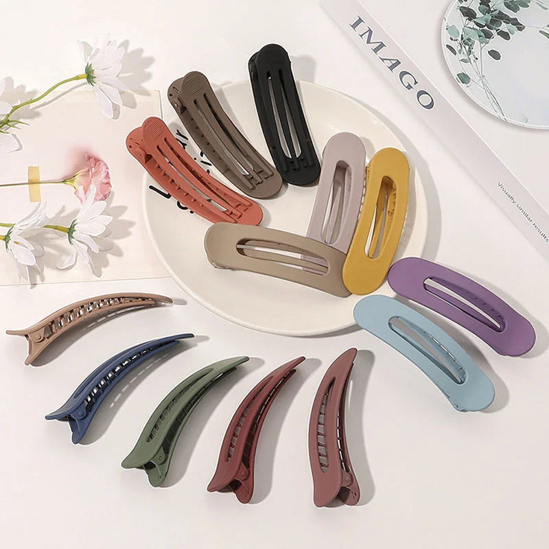 Korean Frosted Large Hair Clips for Stylish Hold - Smarsty
