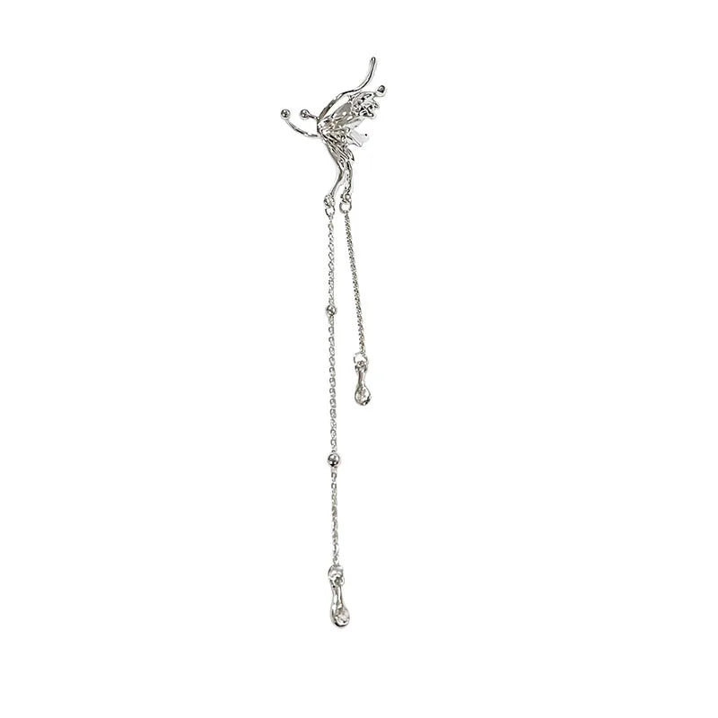 Y2K Fairy Butterfly Ear Clips with Trendy Tassels for Women - Smarsty