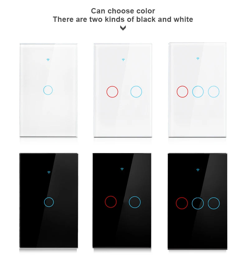 Tuya Smart Touch Switch No Neutral Wire Compatible with Alexa - Smarsty