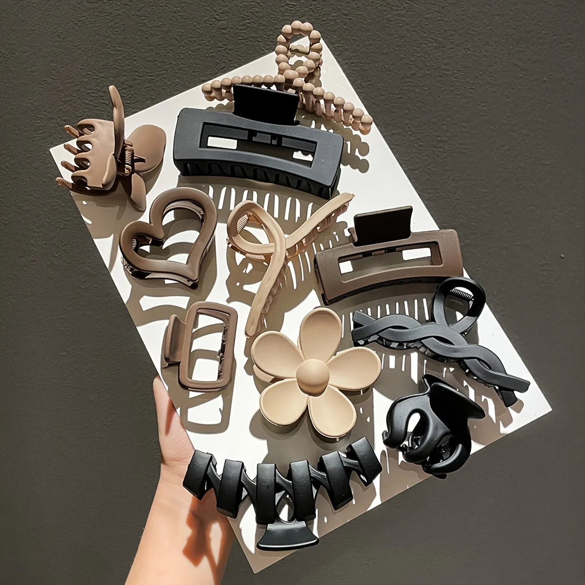 High-End Women's Frosted Hair Clip Set 11pcs - Smarsty