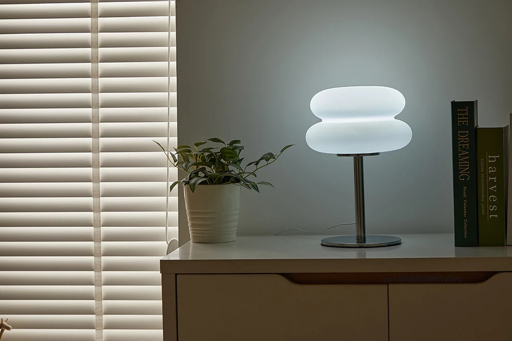 Creamy Tri Color Dimming Table Lamp with USB Plug - Smarsty