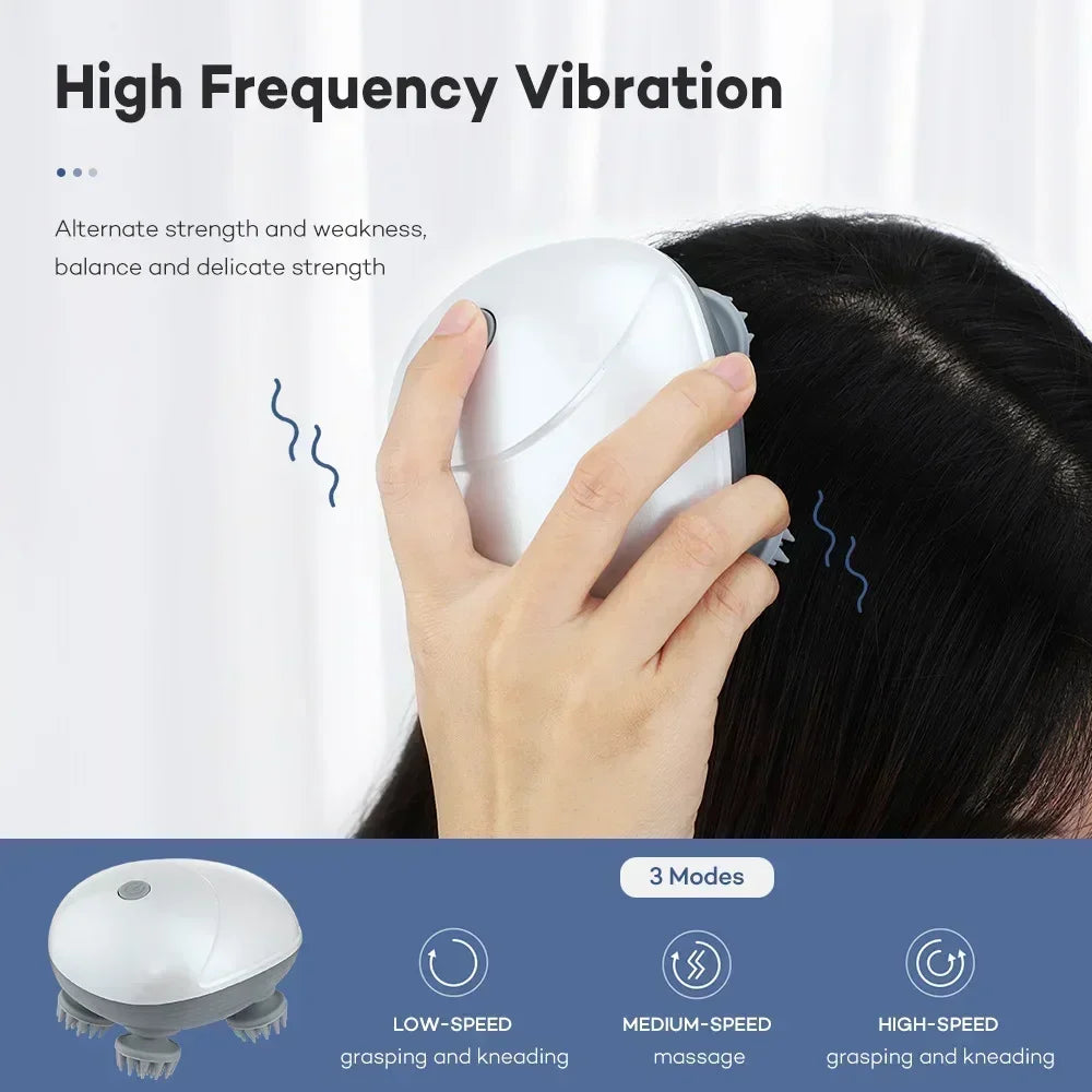 Electric Scalp Massager With Red Light Therapy - Smarsty