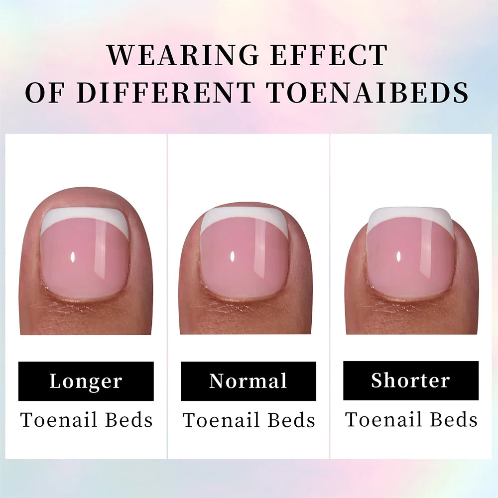 120 Pieces Pink Square Toe Nail Tips Full Cover Extensions - Smarsty