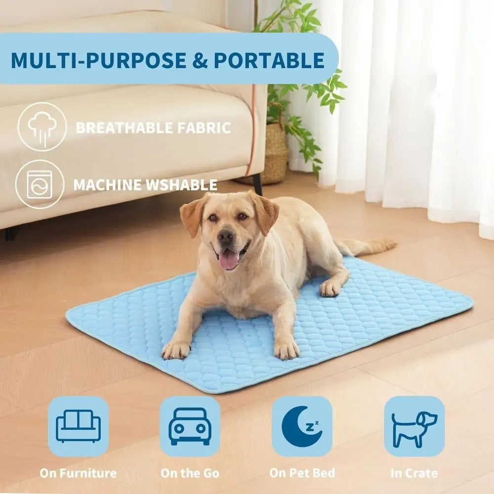 Cooling Summer Dog Mat Breathable Pet Bed Washable - Smarsty