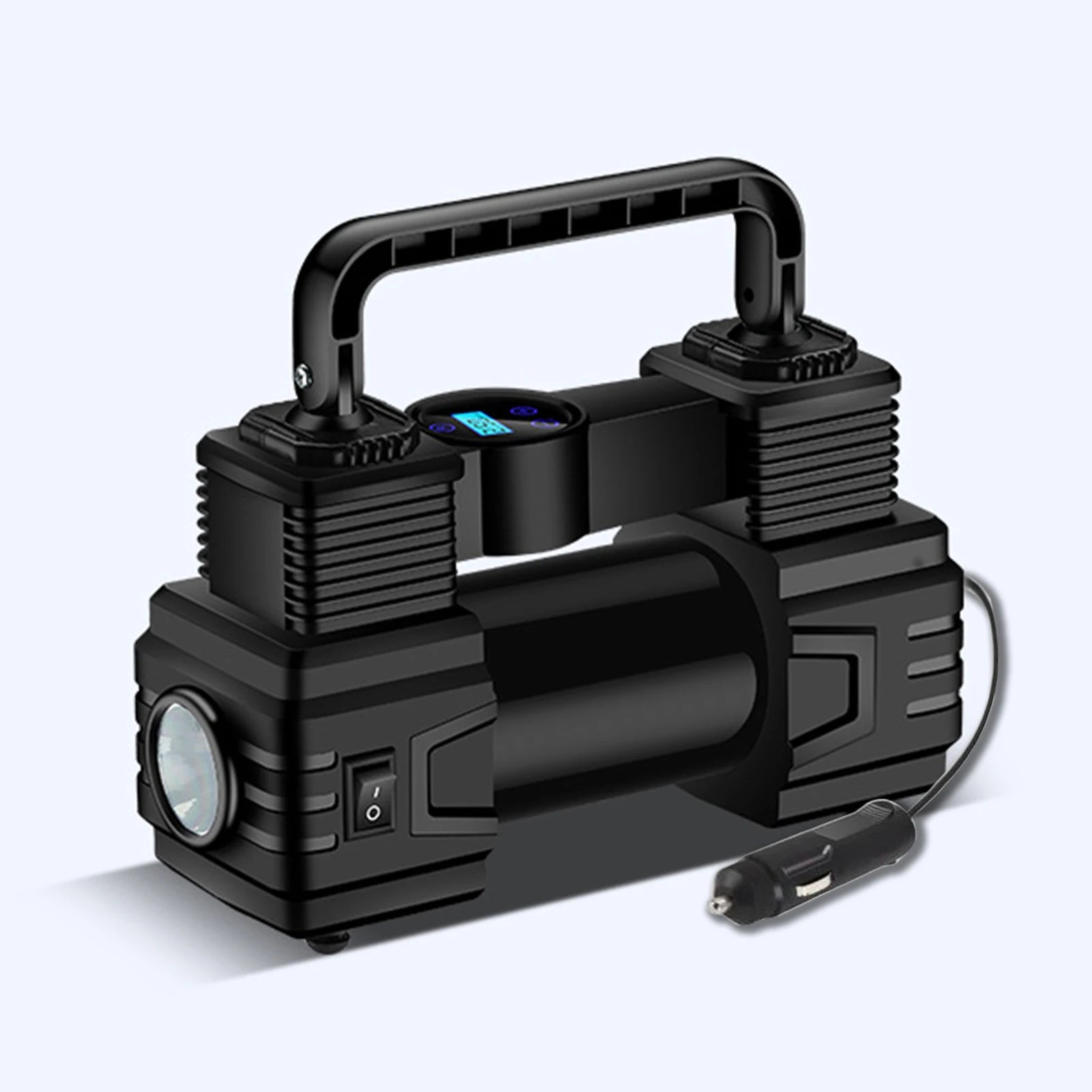 Automatic Digital Display Smart Preset Inflation Tire Inflator with LED Light 12V 150PSI Wire Auto Tire Inflator Pump