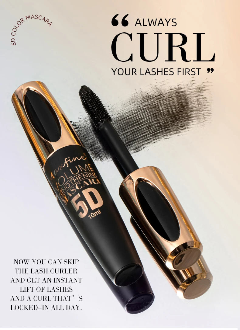 5D Silk Mascara for Big Eyes with Lengthening Formula - Smarsty