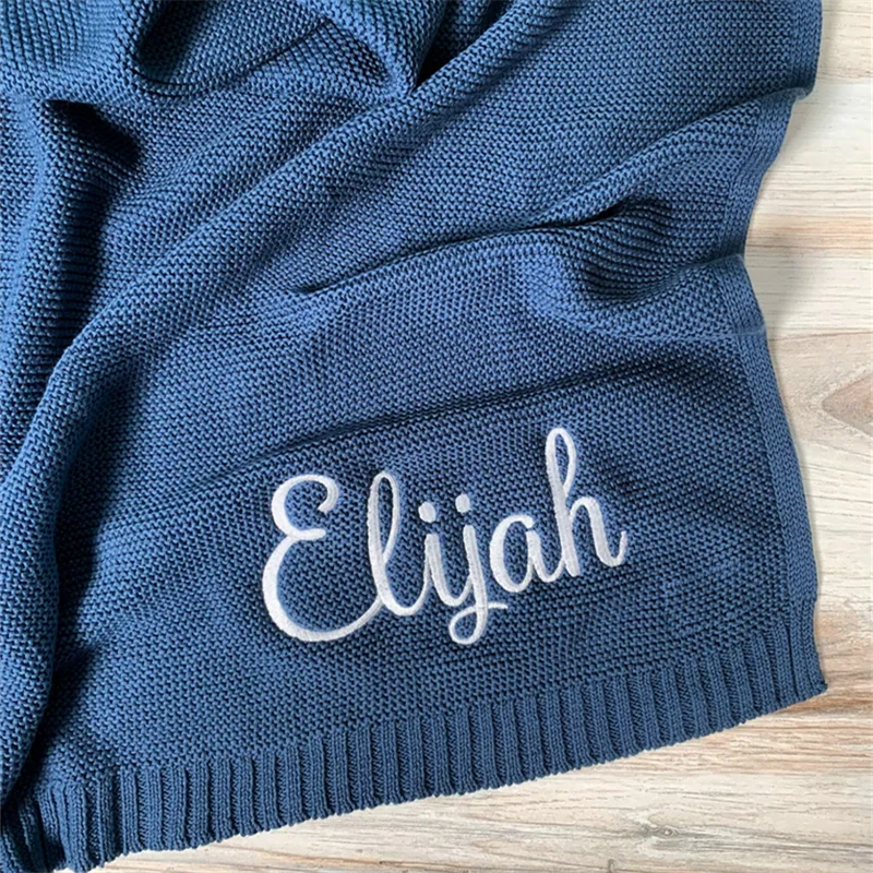 Personalized Baby Blanket with Embroidered Name for Newborns - Smarsty