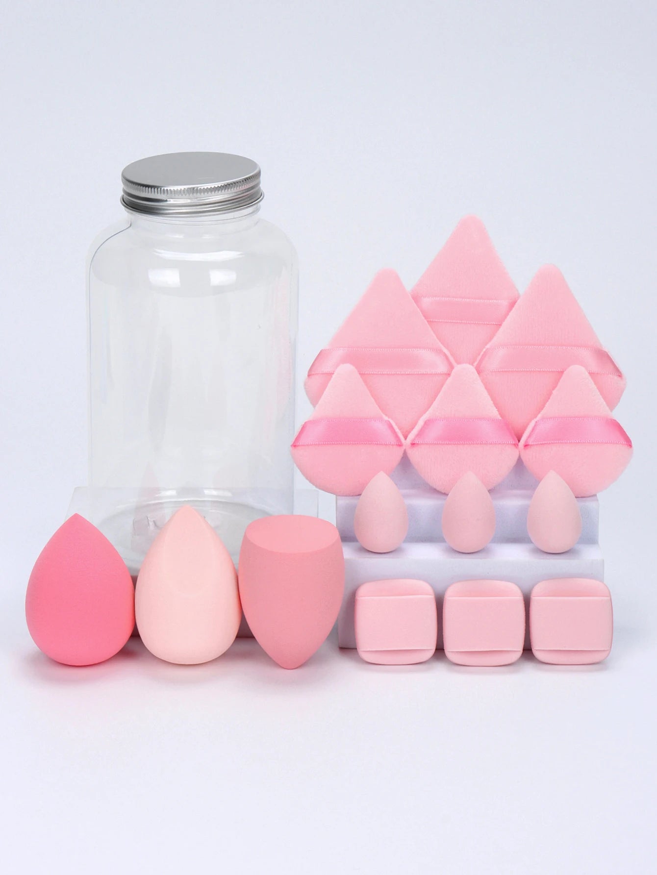 Spring Cosmetic Puff Set with Mini Makeup Eggs and Cushions - Smarsty