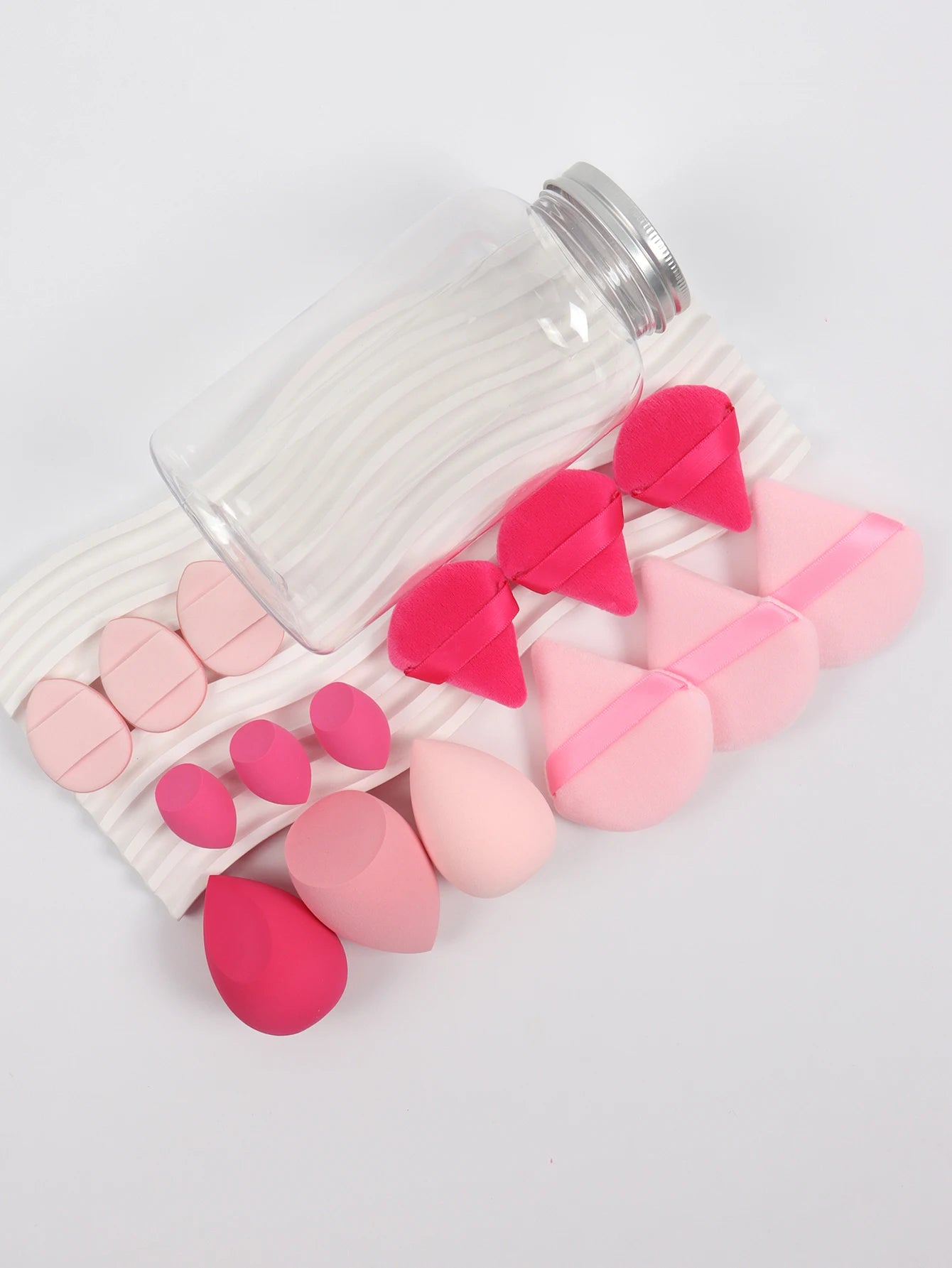Spring Cosmetic Puff Set with Mini Makeup Eggs and Cushions - Smarsty