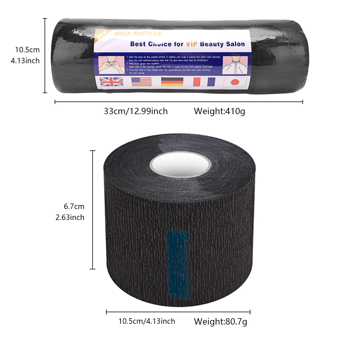 5 Pcs Disposable Hairdresser Neck Strips for Comfortable Haircuts - Smarsty