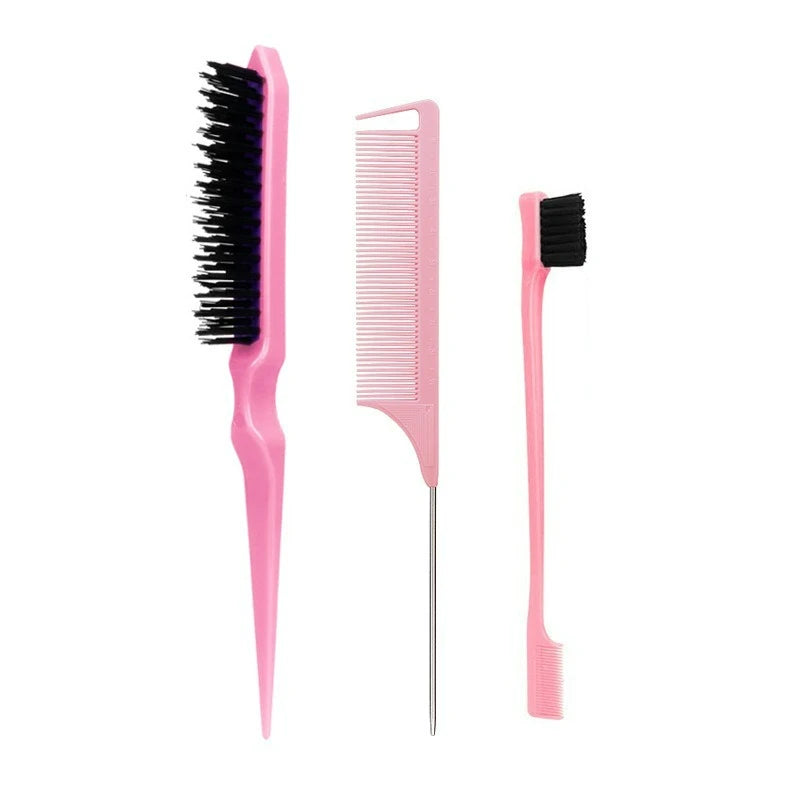 Three-Piece Hair Comb Set for Styling and Precision - Smarsty