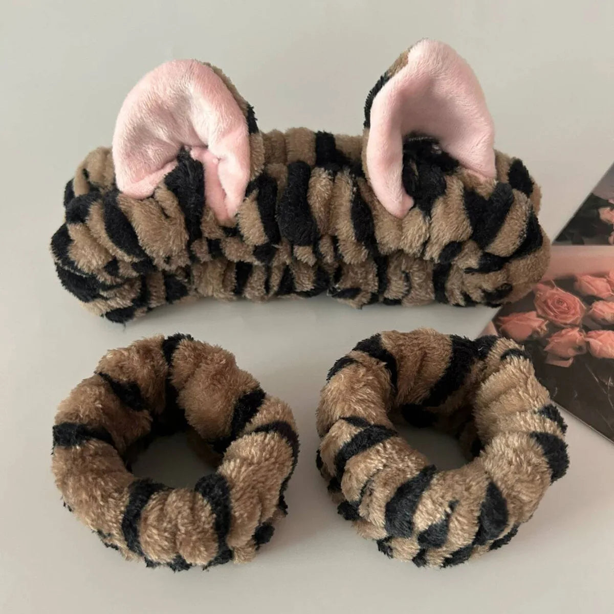 Cute Cat Ear Soft Elastic Plush Headband For Makeup - Smarsty