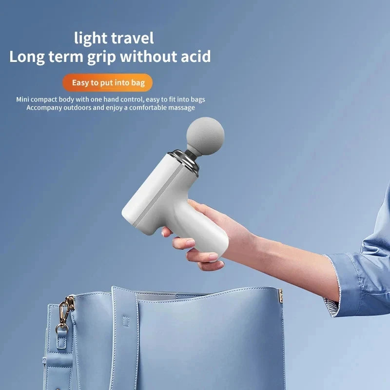 Portable Electric Massage Gun with Interchangeable Heads - Smarsty