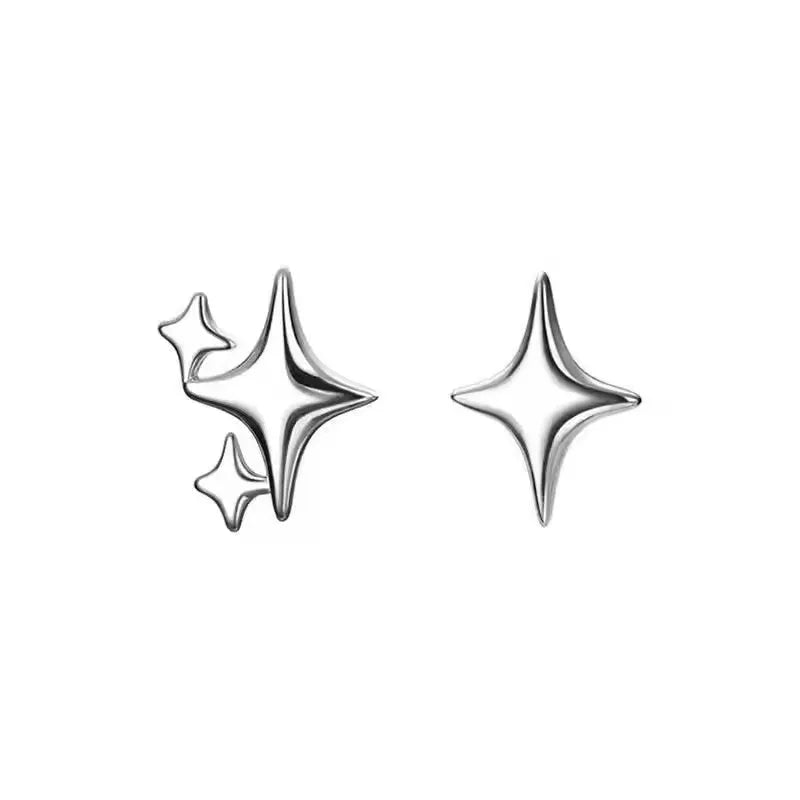 925 Sterling Silver Star Earrings with Tassel Design for Women - Smarsty