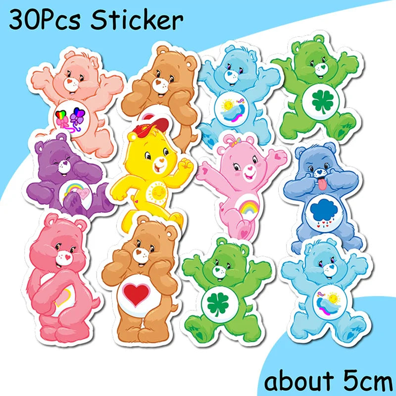 Miniso Care Bear Birthday Party Supplies Set - Smarsty