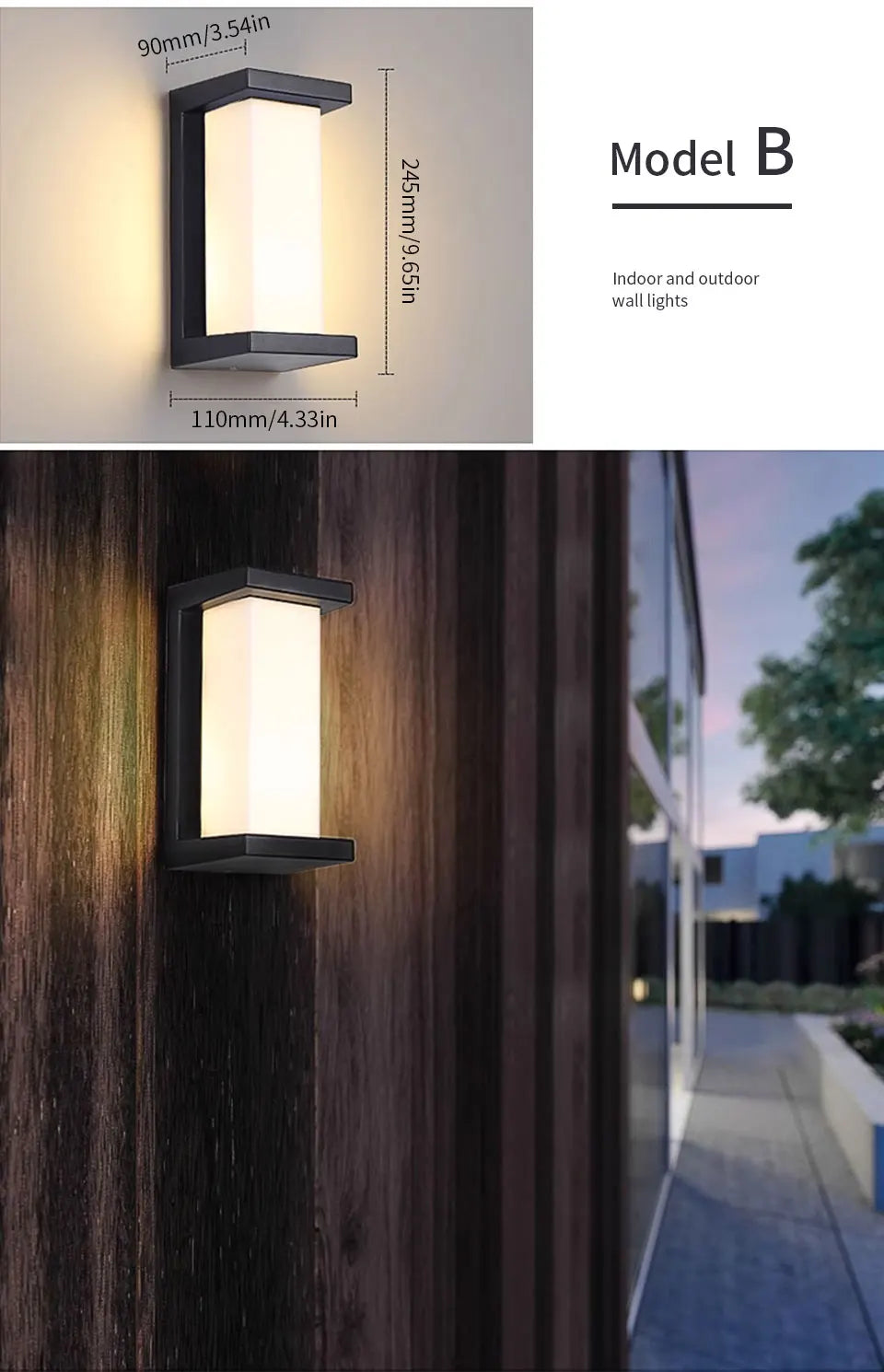 LED Outdoor Wall Light with PIR Motion Sensor - Smarsty