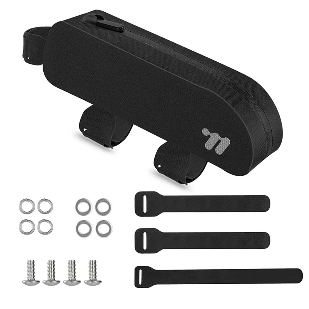 0.7L Bicycle Top Tube Bag Waterproof Cycling Tools Storage Bag TPU Cycling Front Bag for Outdoor Riding