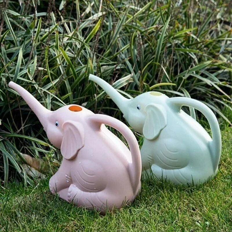 Cute Elephant Shape Watering Can for Kids Gardening - Smarsty