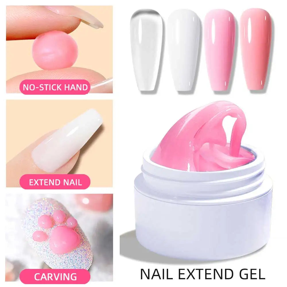 Clear Non-Stick Gel Nail Polish for Easy Sculpting - Smarsty