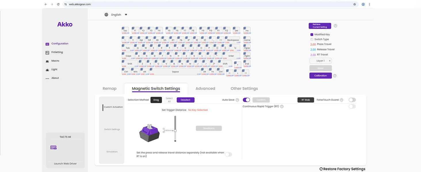 75 Percent Keyboard With Magnetic Switch For Gaming