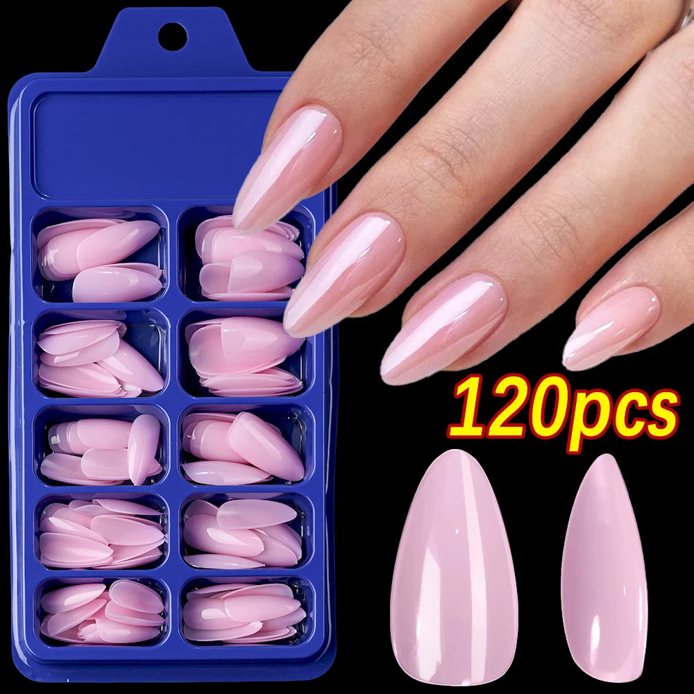 120Pcs French Fake Toenails in 9 Colors for Summer Style - Smarsty