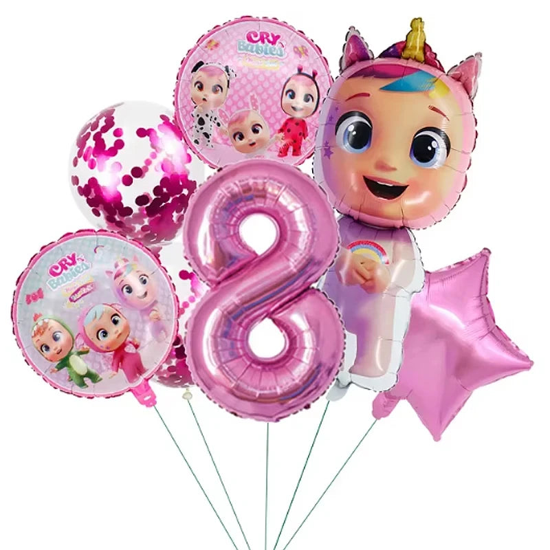 Cry Babies Birthday Party Decorations Tableware Set - Smarsty