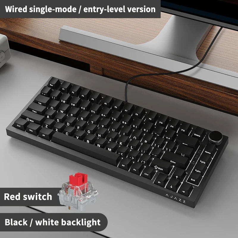 Gaming Mechanical Keyboard 82 Key 75 Percent Dual Mode