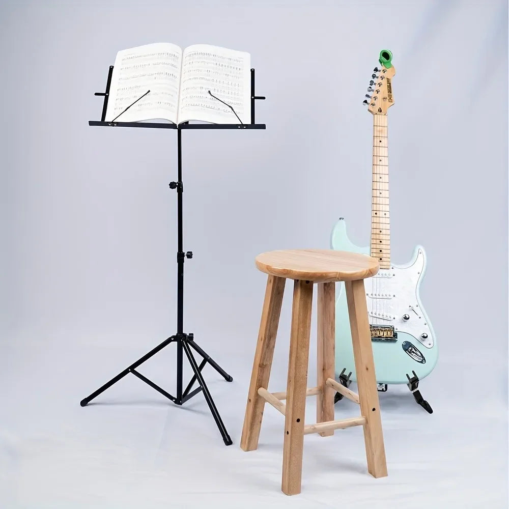 Music Stand 2 in 1 Dual Use Folding Sheet Music Stand Desktop Book Stand Portable and Lightweight - Smarsty