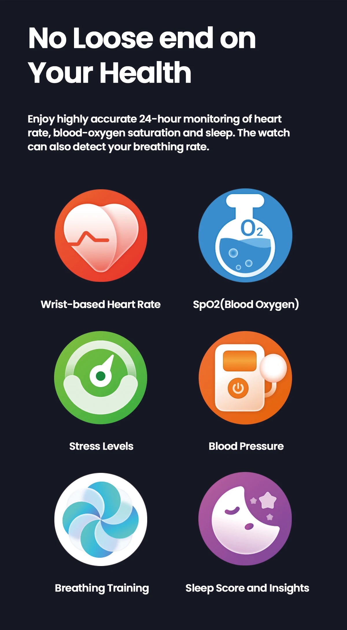 Zeblaze GTS 3 Smart Watch with 2.03 Inch Screen - Smarsty