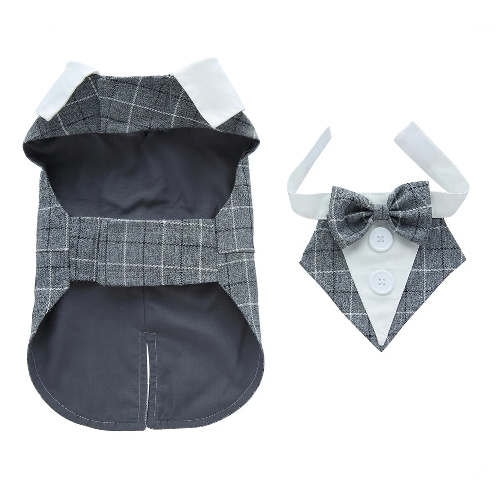 Formal Tuxedo Dog Costume for Weddings and Events - Smarsty