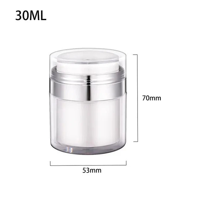 Airless Pump Jar for Makeup Lotion Refillable Container - Smarsty