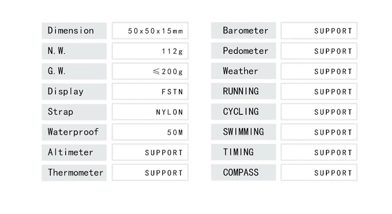North Edge Men's Waterproof Digital Sports Watch with Altimeter - Smarsty