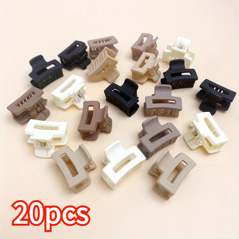 Korean Mini Hair Clip for Cute Bangs in Matte Coffee Color - Smarsty