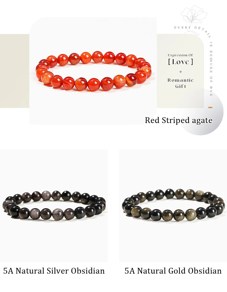 Natural Stone Beads Bracelet for Reiki Healing - Smarsty
