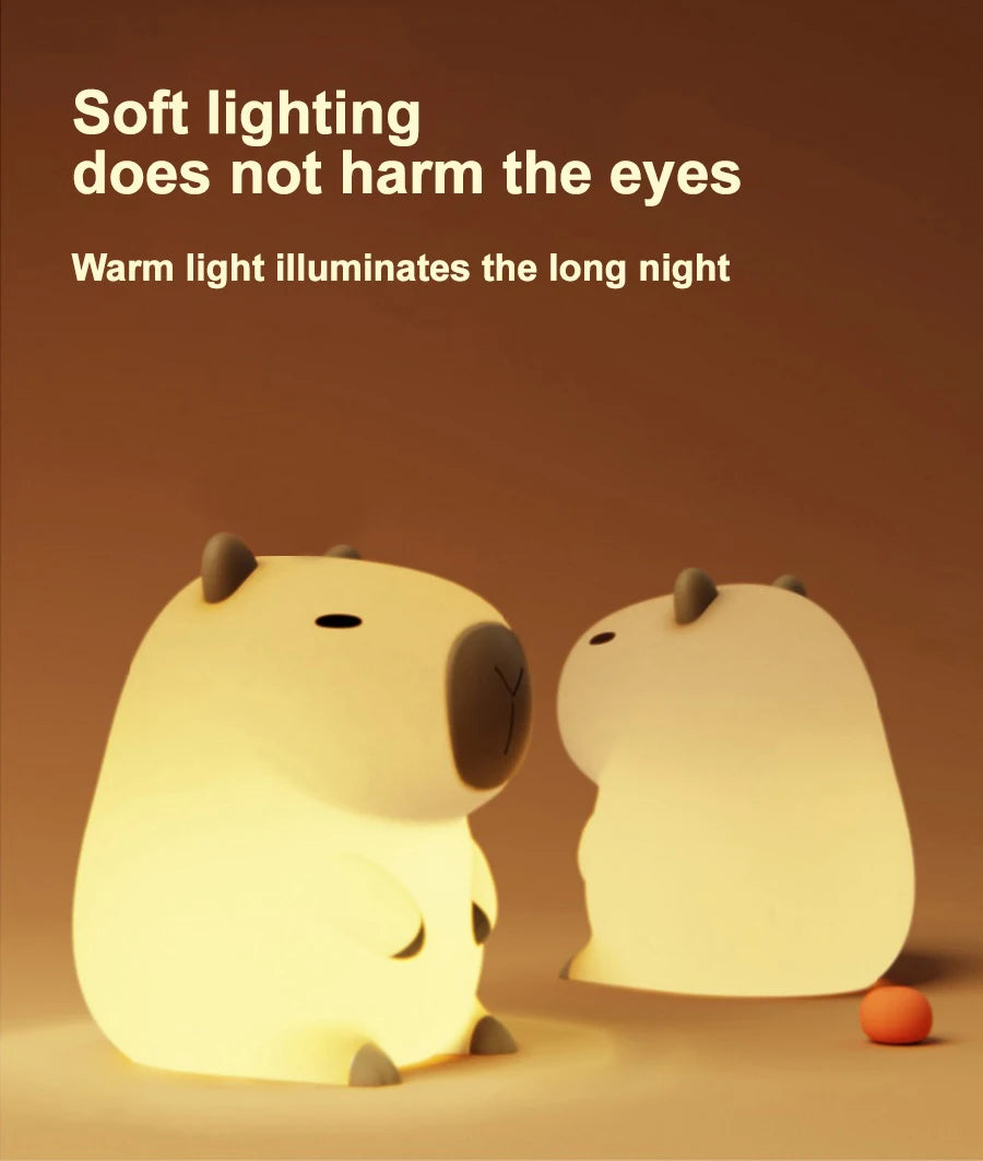 Cute Penguin Night Light Rechargeable Silicone Lamp for Kids - Smarsty