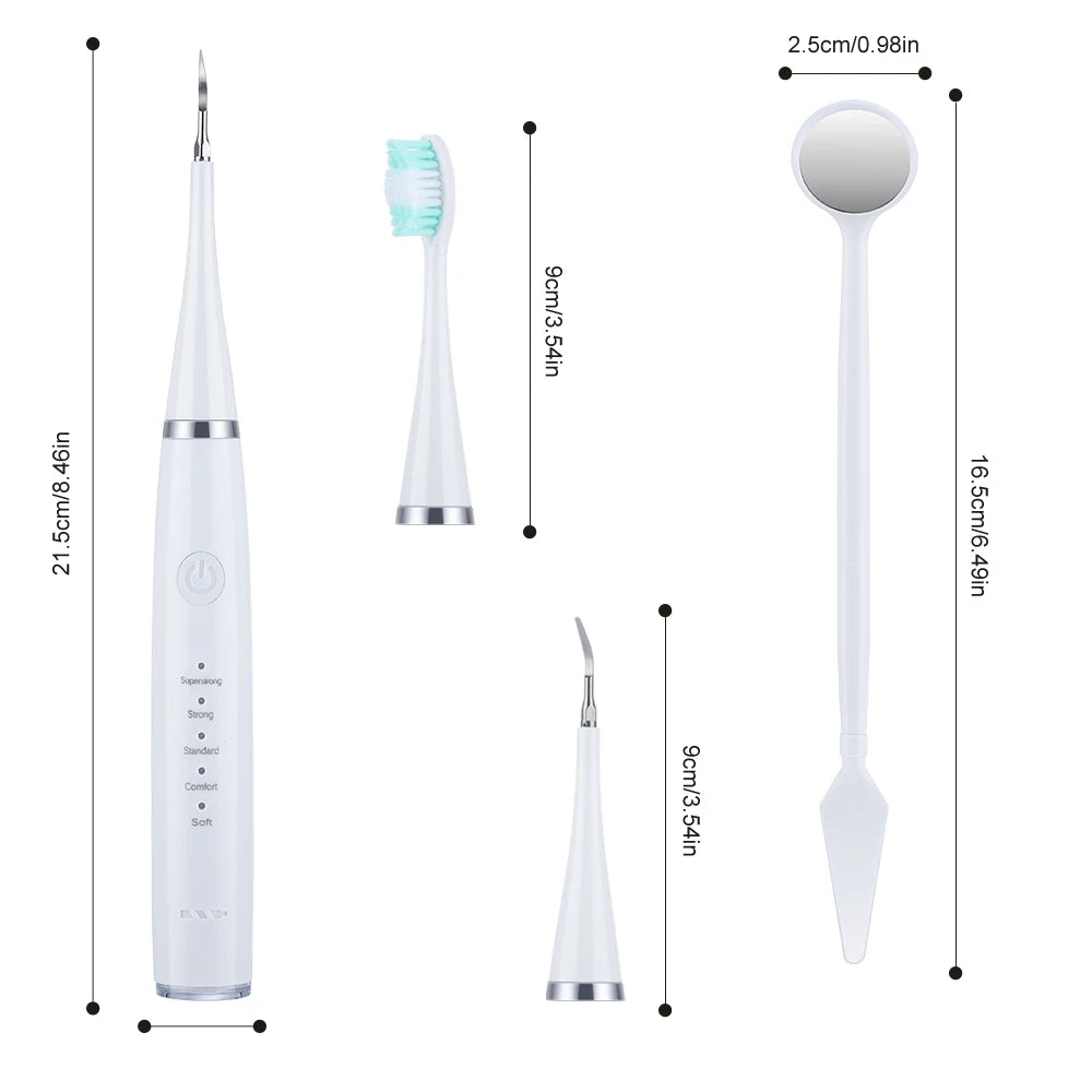 6 in 1 Ultrasonic Dental Cleaner for Effective Plaque Removal - Smarsty
