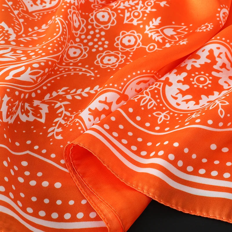 Elegant Silk Floral Hairbands and Neck Scarves - Smarsty