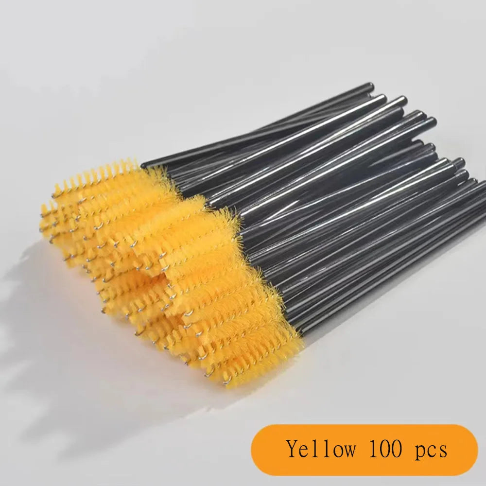 100 Pcs Disposable Eyelash Brushes for Easy Makeup Application - Smarsty