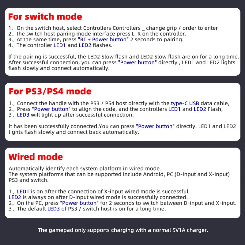 Bluetooth Game Controller with Long Battery Life for PC and Mobile - Smarsty