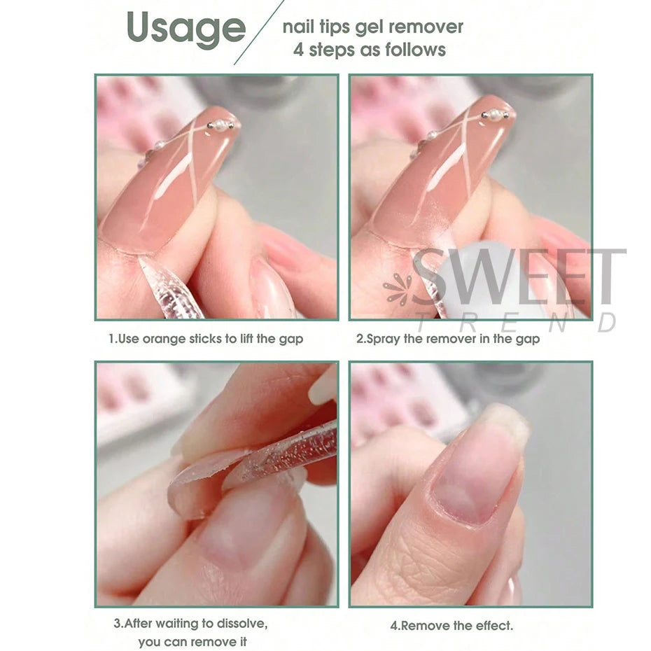 100ml Non-Acetone Nail Polish Remover Gel Easy Use - Smarsty