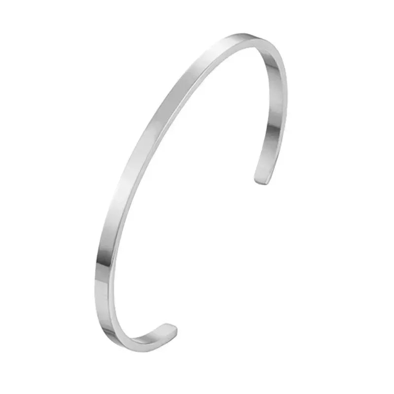 Twisted Stainless Steel Cuff Bracelet Durable Fashion Jewelry - Smarsty