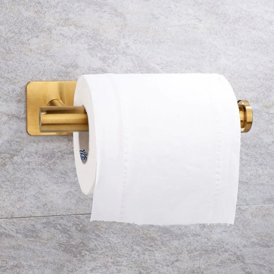Stainless Steel Adhesive Paper Holder for Kitchen and Bathroom - Smarsty