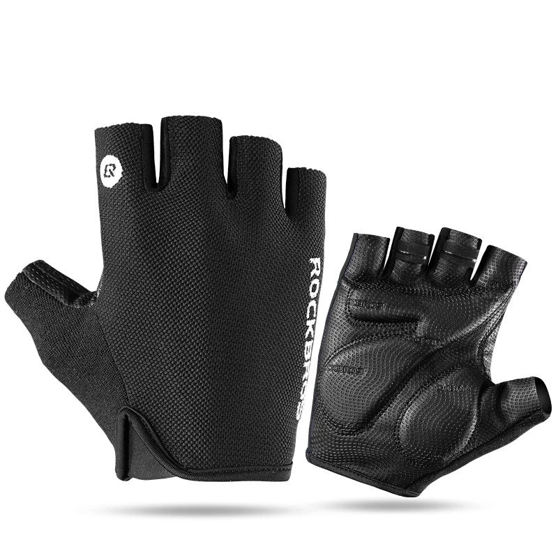 RockBros Breathable Half Finger Cycling Gloves with Anti Slip Pads - Smarsty