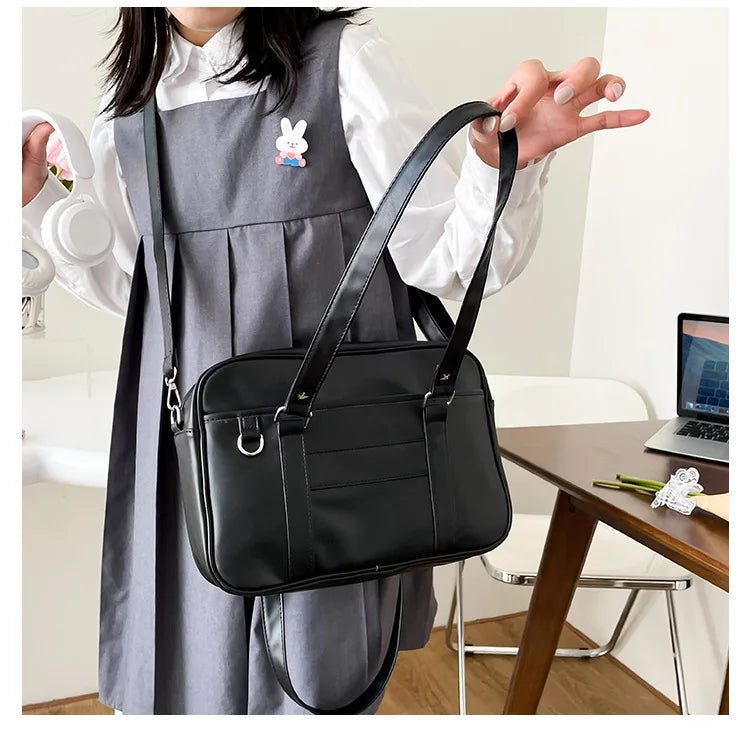 Japanese Style JK Bag Women PU Leather Crossbody Bag - Smarsty